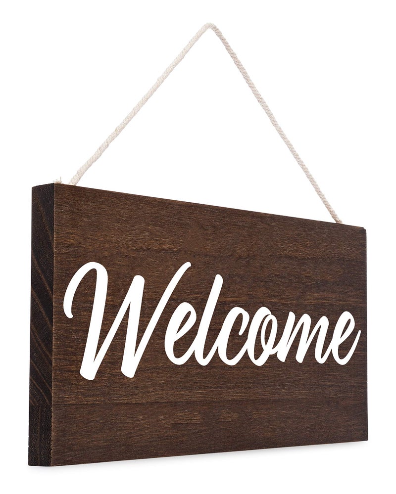 Pulse Brands Welcome Sign for Front Door - Welcome Signs for Front Porch - Outdoor Welcome Signs for Porch - Front Porch Decor Farmhouse Decorations - Door Decorations - Porch Signs and Decor Outdoor - Image 3